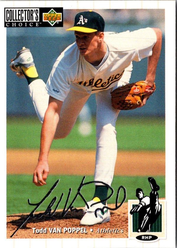 1994 Collector's Choice Silver Signature Todd Van Poppel #279