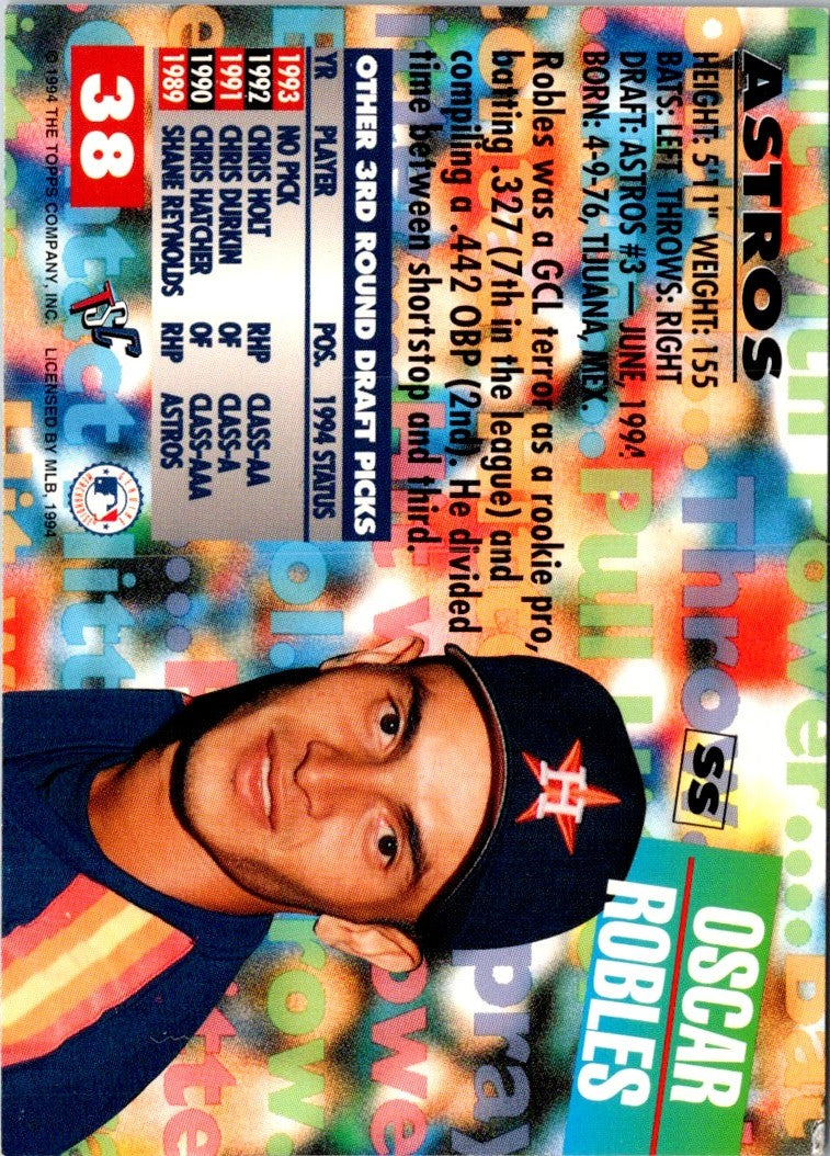 1994 Stadium Club Draft Picks Oscar Robles