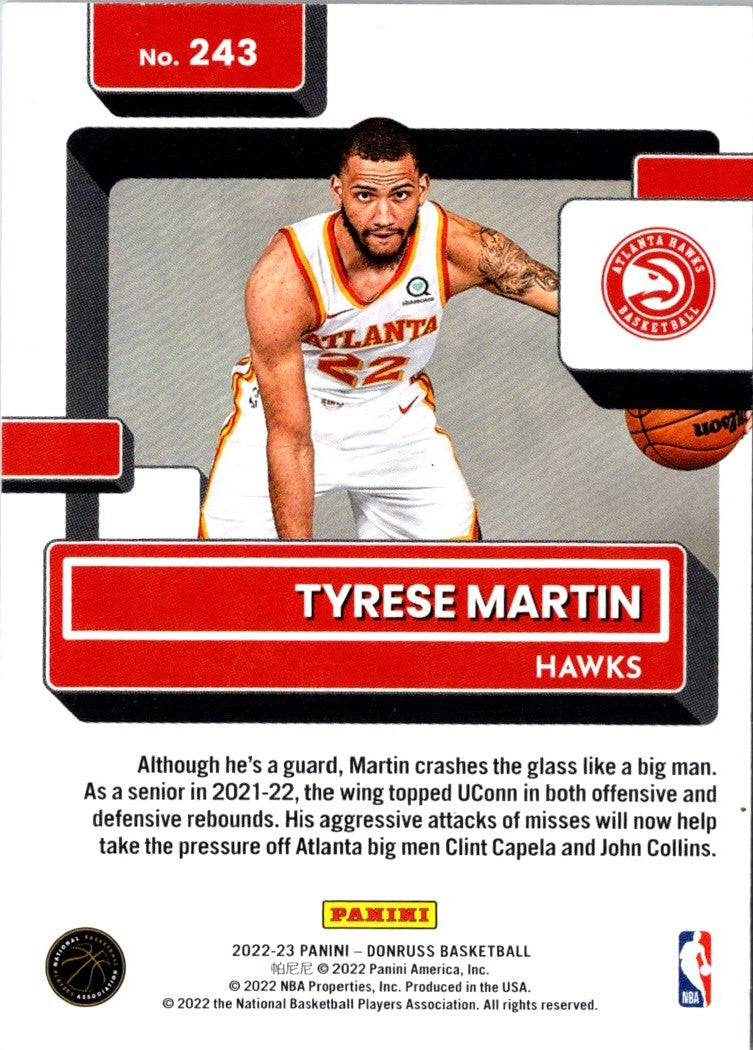 2022 Donruss Rated Rookies Tyrese Martin