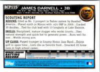 2010 Bowman Chrome Prospects James Darnell #BCP115