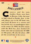 1996 Collector's Choice Gold Signature Jose Canseco