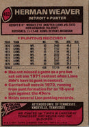 1977 Topps Herman Weaver
