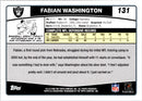 2006 Topps Fabian Washington