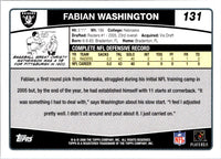 2006 Topps Fabian Washington #131