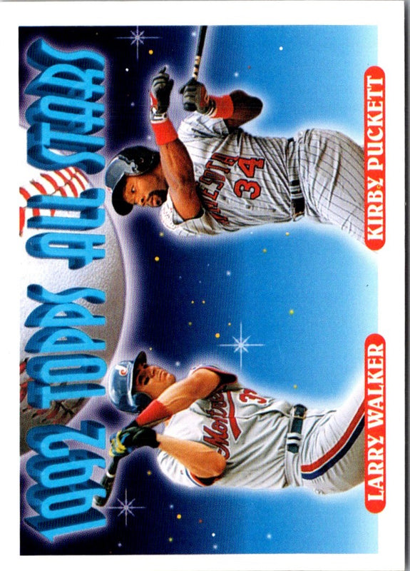 1993 Topps Larry Walker/Kirby Puckett #406