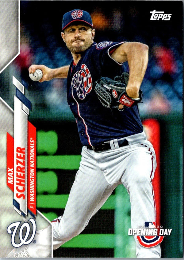 2020 Topps Opening Day Max Scherzer #20