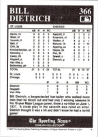 1992 Conlon Collection TSN Bill Dietrich #366