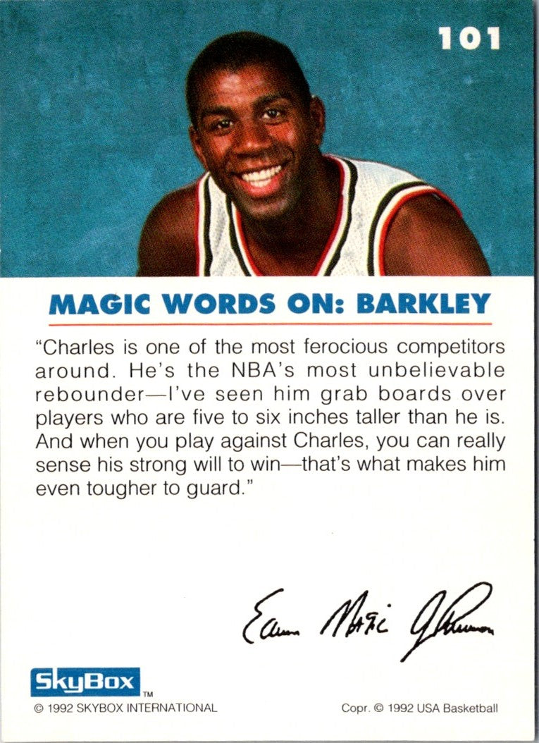 1992 SkyBox USA Magic on Barkley