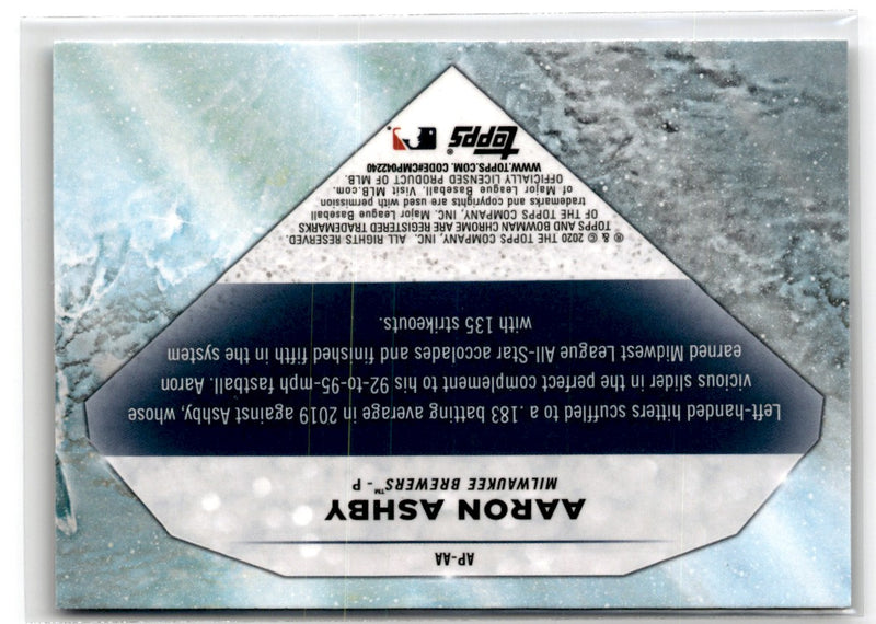 2020 Bowman Chrome Aaron Ashby