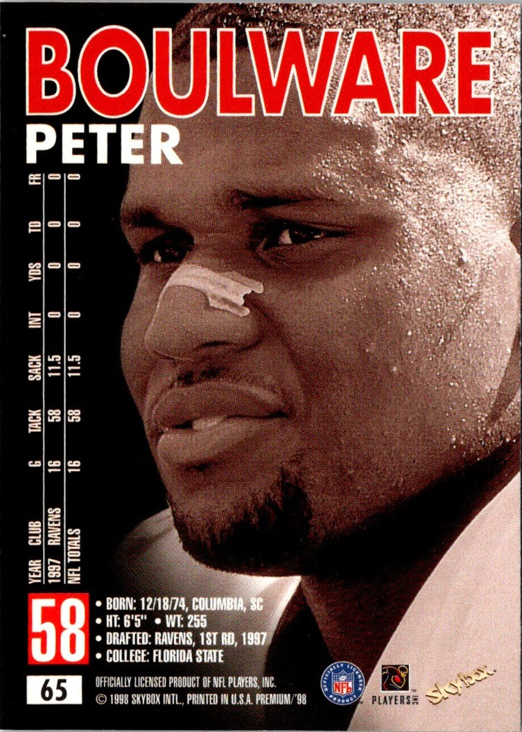 1998 SkyBox Premium Peter Boulware