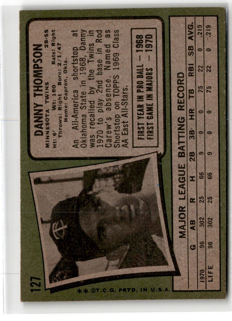 1971 Topps Danny Thompson