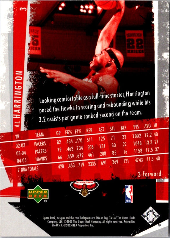 2005 Topps Total Al Harrington #15