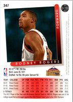 1993 Upper Deck Rodney Rogers #347 Rookie
