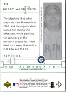 2003 Upper Deck Game Face Bobby Madritsch