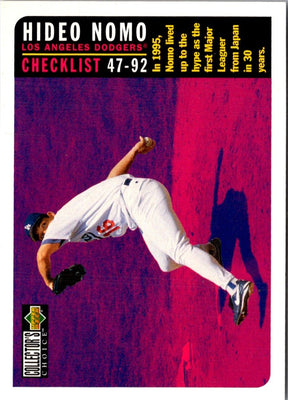 1996 Collector's Choice Hideo Nomo #359