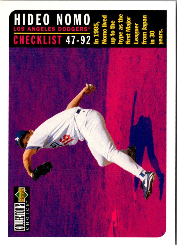 1996 Collector's Choice Hideo Nomo #359