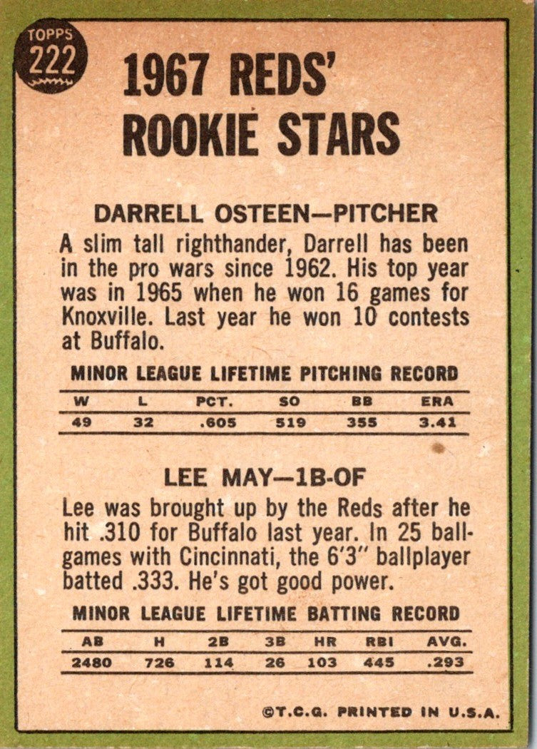 1967 Topps Lee May / OSTEEN