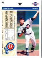 1992 Upper Deck Minors Lance Dickson #74