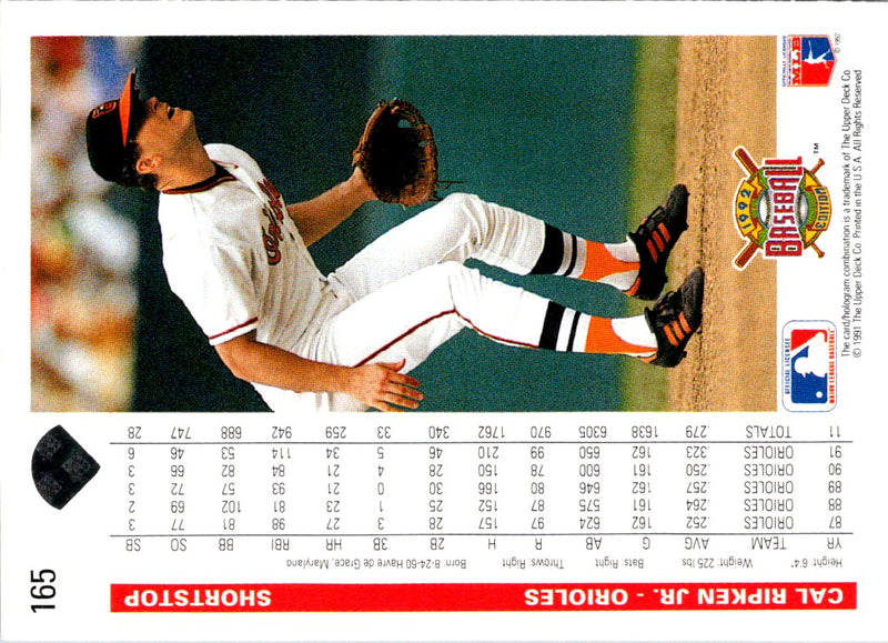 1992 Upper Deck Cal Ripken Jr.