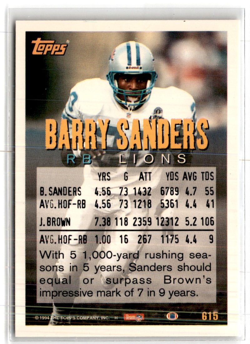 1994 Topps Barry Sanders