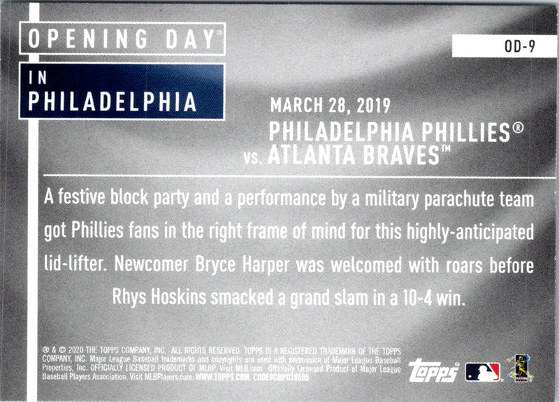 2020 Topps Opening Day Philadelphia Phillies