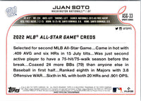 2022 Topps Update 2022 MLB All-Star Game Juan Soto #ASG-33
