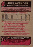 1977 Topps Joe Lavender