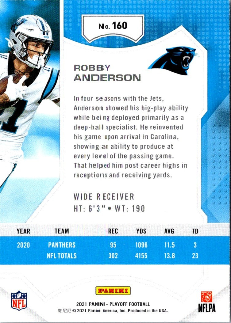 2021 Panini Playoff Robby Anderson