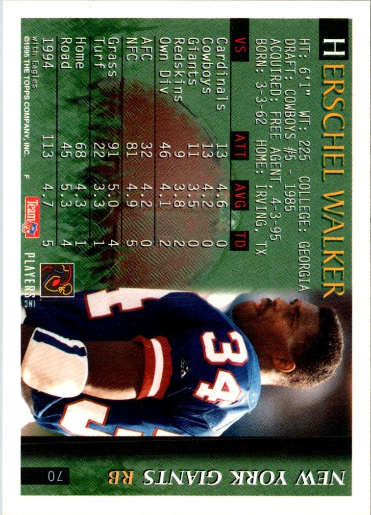 1995 Pacific Triple Folders Herschel Walker