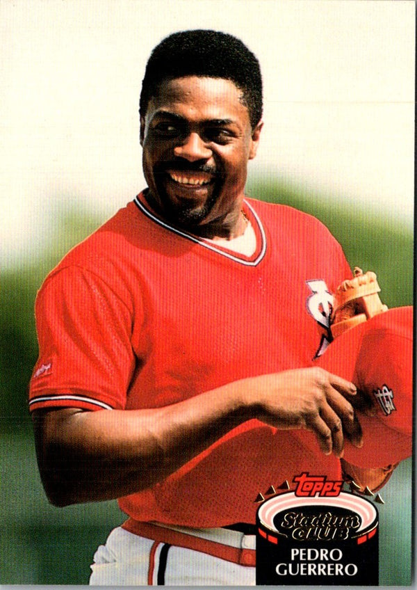 1992 Stadium Club Pedro Guerrero #320