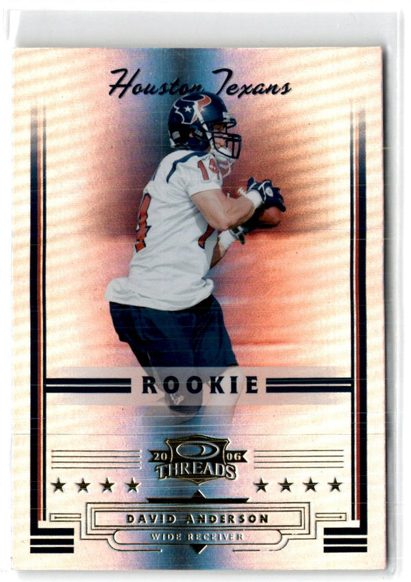 2006 Donruss Threads David Anderson #181 Rookie 846/999