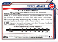 2021 Bowman Chrome Prospects Miguel Amaya #BCP-148