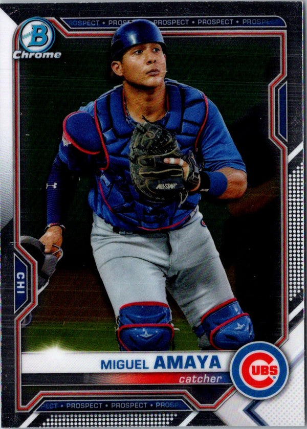 2021 Bowman Chrome Prospects Miguel Amaya #BCP-148