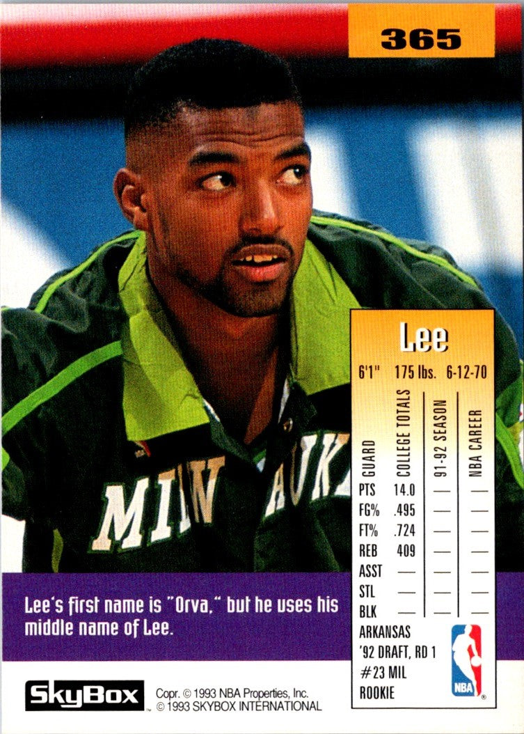 1992 SkyBox Lee Mayberry