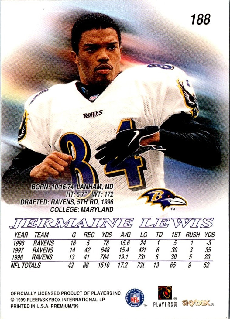 1999 SkyBox Premium Jermaine Lewis