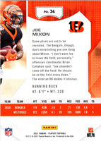 2021 Panini Playoff Red Zone Joe Mixon #34