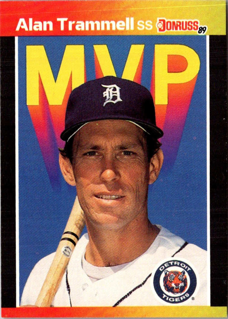 1989 Donruss Bonus MVP's Alan Trammell