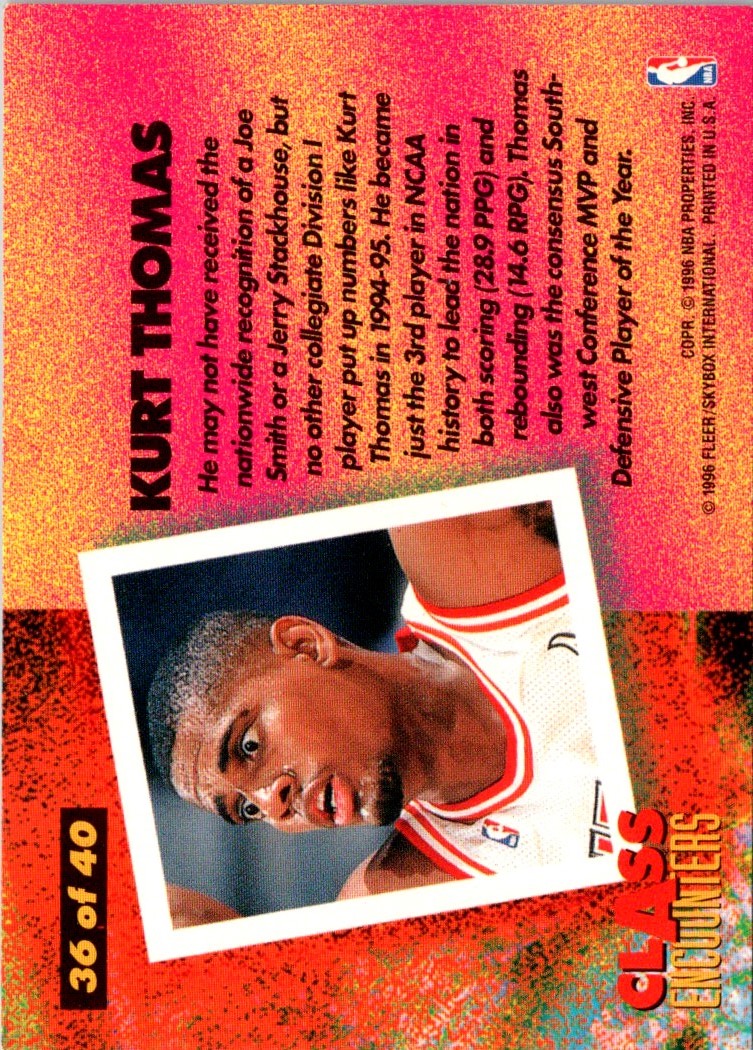 1995 Fleer Kurt Thomas