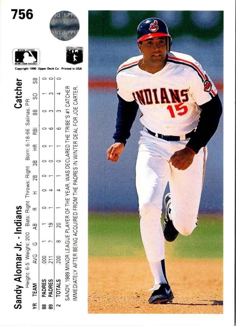 1990 Upper Deck Sandy Alomar Jr.