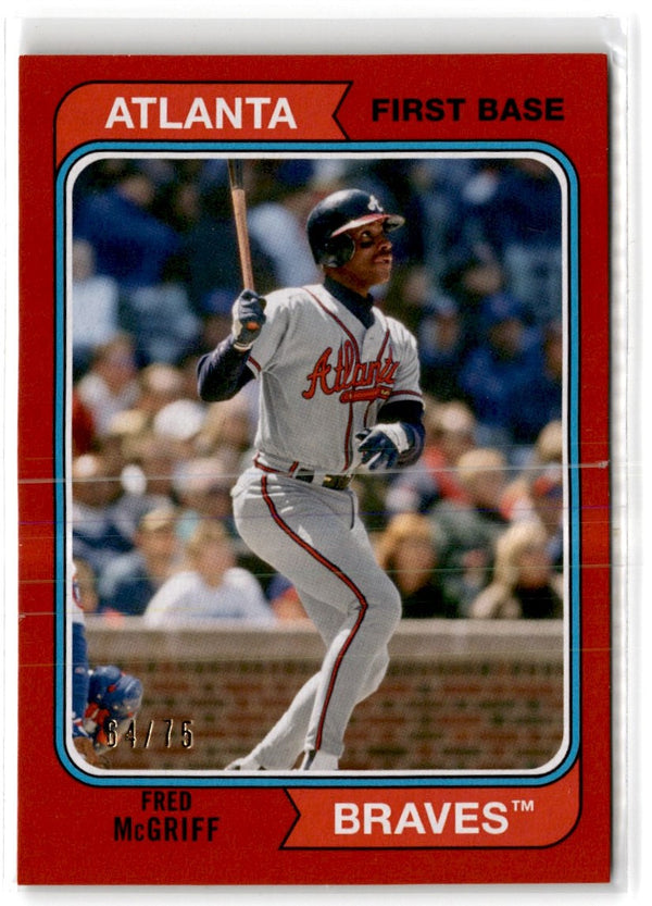 2020 Topps Archives Red Fred McGriff #128 64/75