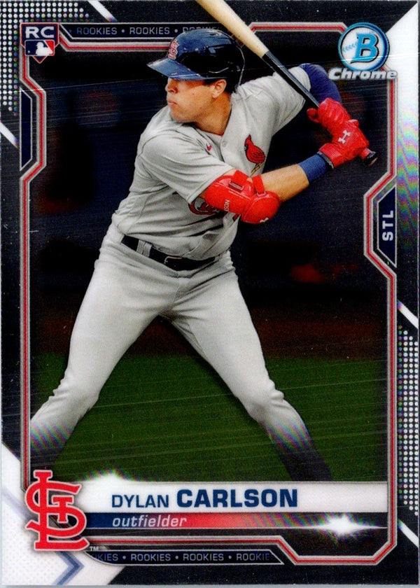 2021 Bowman Chrome Dylan Carlson #45 Rookie