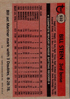 1981 Topps Bill Stein #532