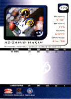 1999 Leaf Rookies & Stars Az-Zahir Hakim #174