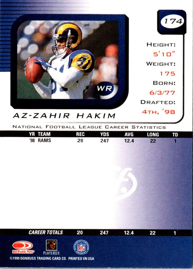 1999 Leaf Rookies & Stars Az-Zahir Hakim