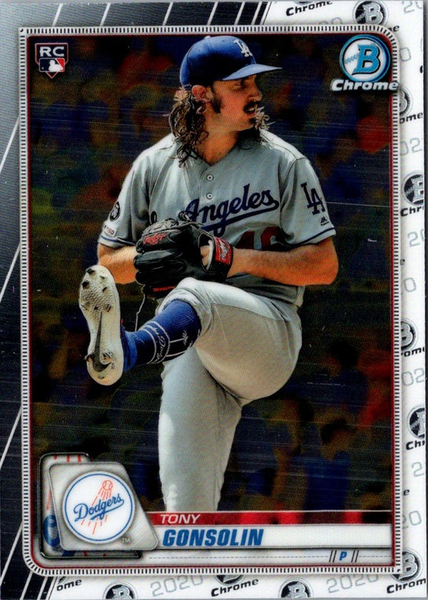 2020 Bowman Chrome Tony Gonsolin #74 Rookie