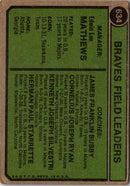 1974 Topps Eddie Mathews/Herm Starrette/Connie Ryan/Jim Busby/Ken Silvestri