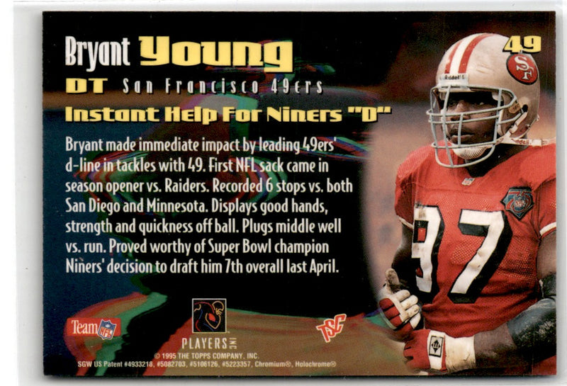 1995 Stadium Club Members Only 50 Bryant Young