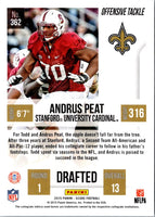 2015 Score Andrus Peat #362 Rookie