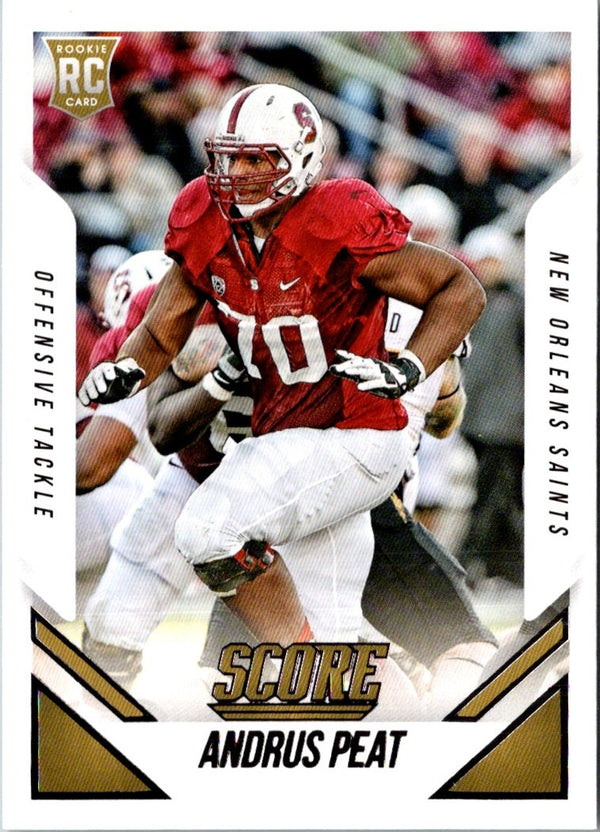 2015 Score Andrus Peat #362 Rookie