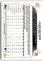 2022 Topps Jake Meyers #295 Rookie